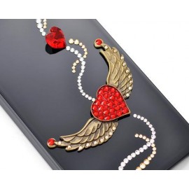 Wing's Heart Bling Swarovski Crystal Phone Cases
