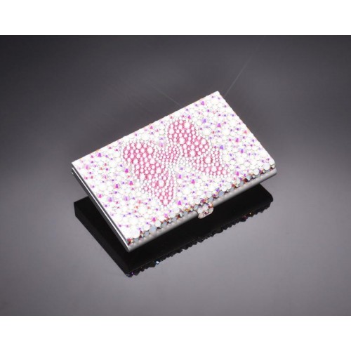 Ribbon Bling Swarovski Crystal Card Case