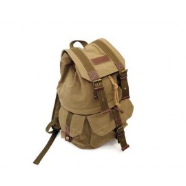 Retro Canvas DSLR Camera Backpack - Brown
