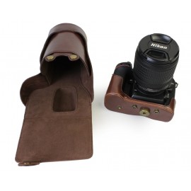Retro Nikon D7500 Camera Leather Case