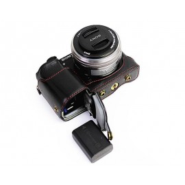 Premium Series Sony Alpha a6300 Camera Leather Case