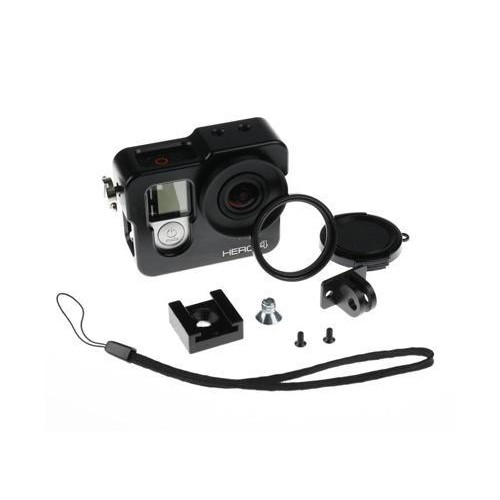 GoPro Rugged Cage Heat Sink Case Housing for Hero 4 Camera - Black